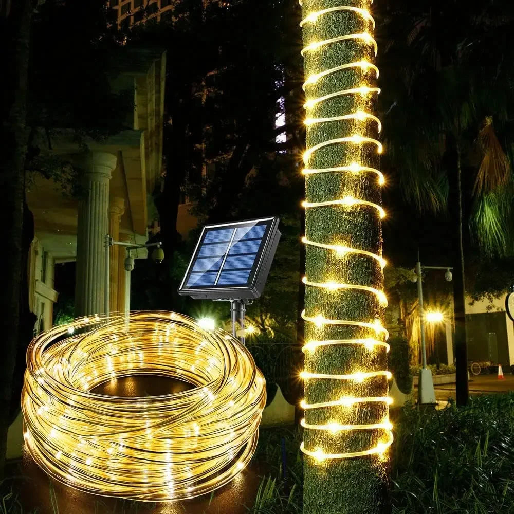 300LED Solar Rope Strip Light Outdoor Waterproof Fairy Light Strings