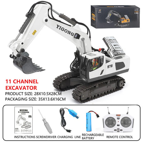 RC Excavator Dumper Car 2.4G Remote Control Engineering Vehicle