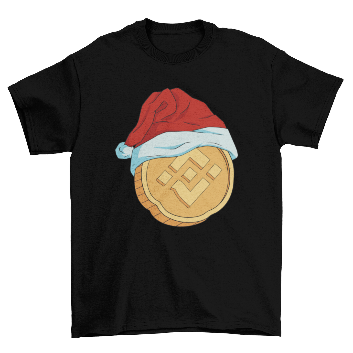 Crypto Finance Currency Coin Money Christmas hat Holiday Seasonal