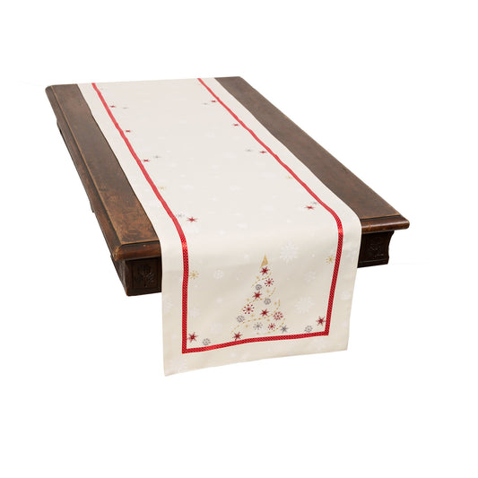 XD18908 Festive Christmas Tree Table Runner