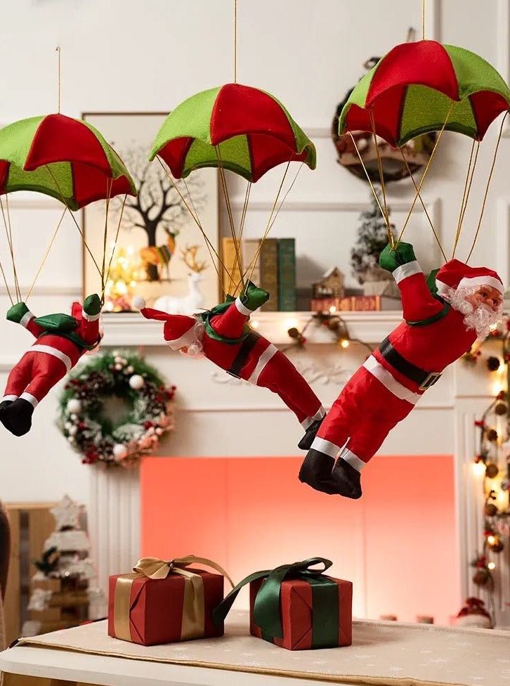 Christmas Electric Santa Decor, Santa Climbing Ropes & Ladder Toy