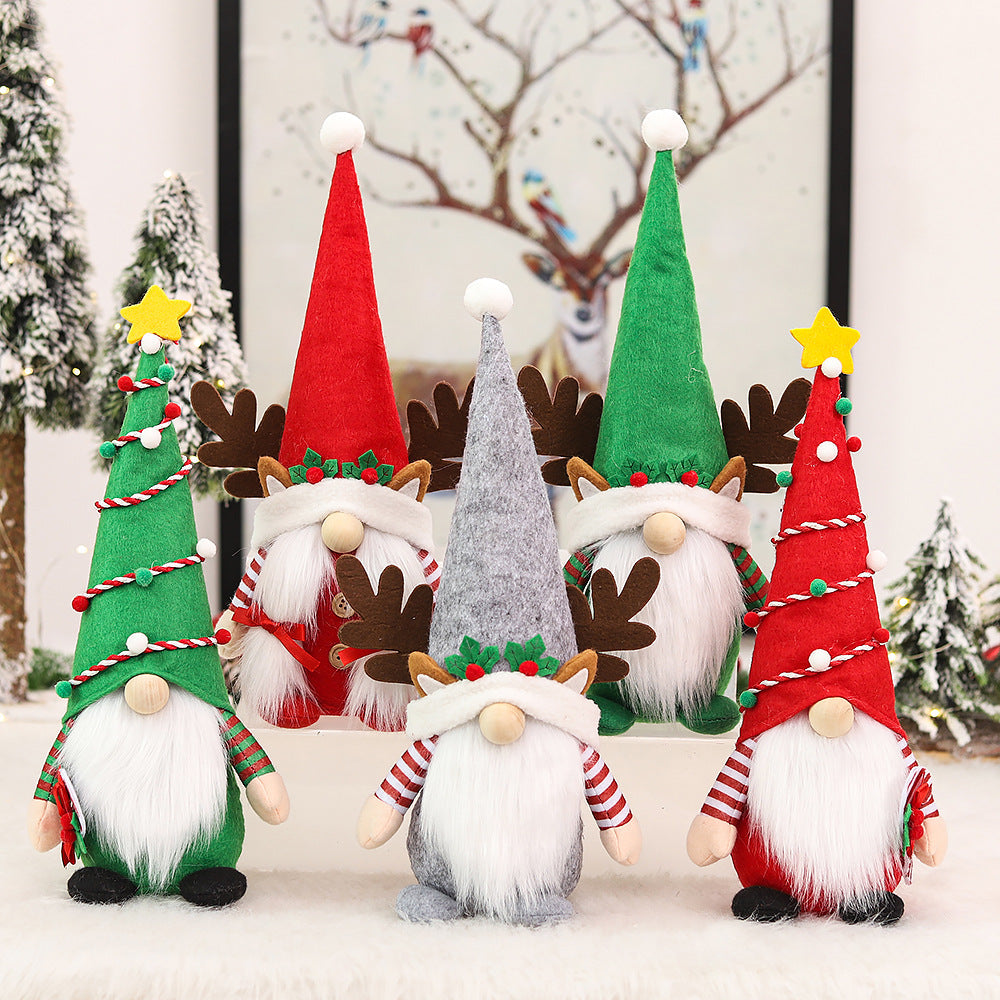 Christmas Nordic Style Santas Festival Decorative Props